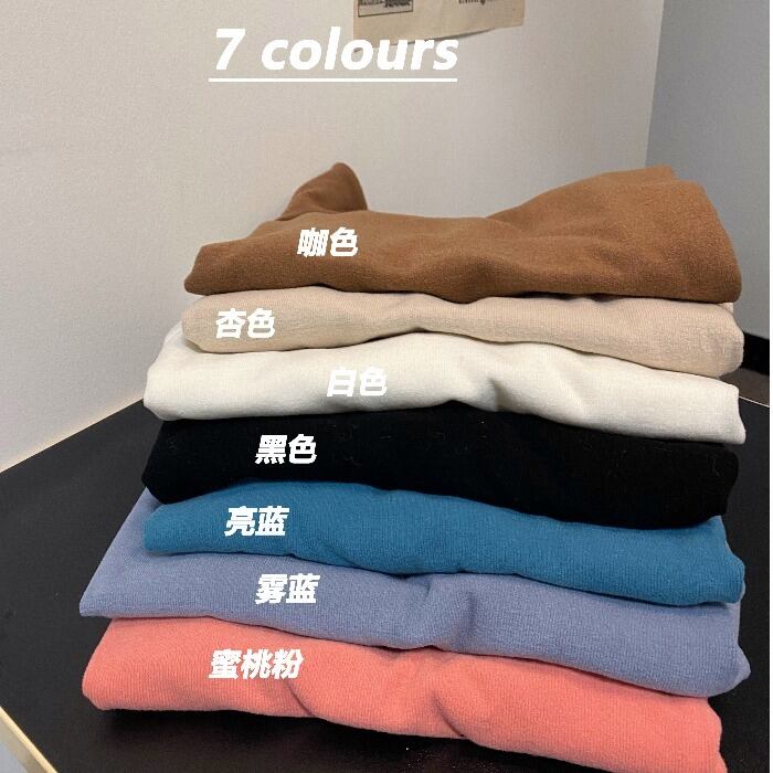 ソリッド カラーシャツ 長袖スリーブTシャツ オータムウィンタースタイルトップス ロング 秋物 冬物 ソリッドカラー モンロー44995137856