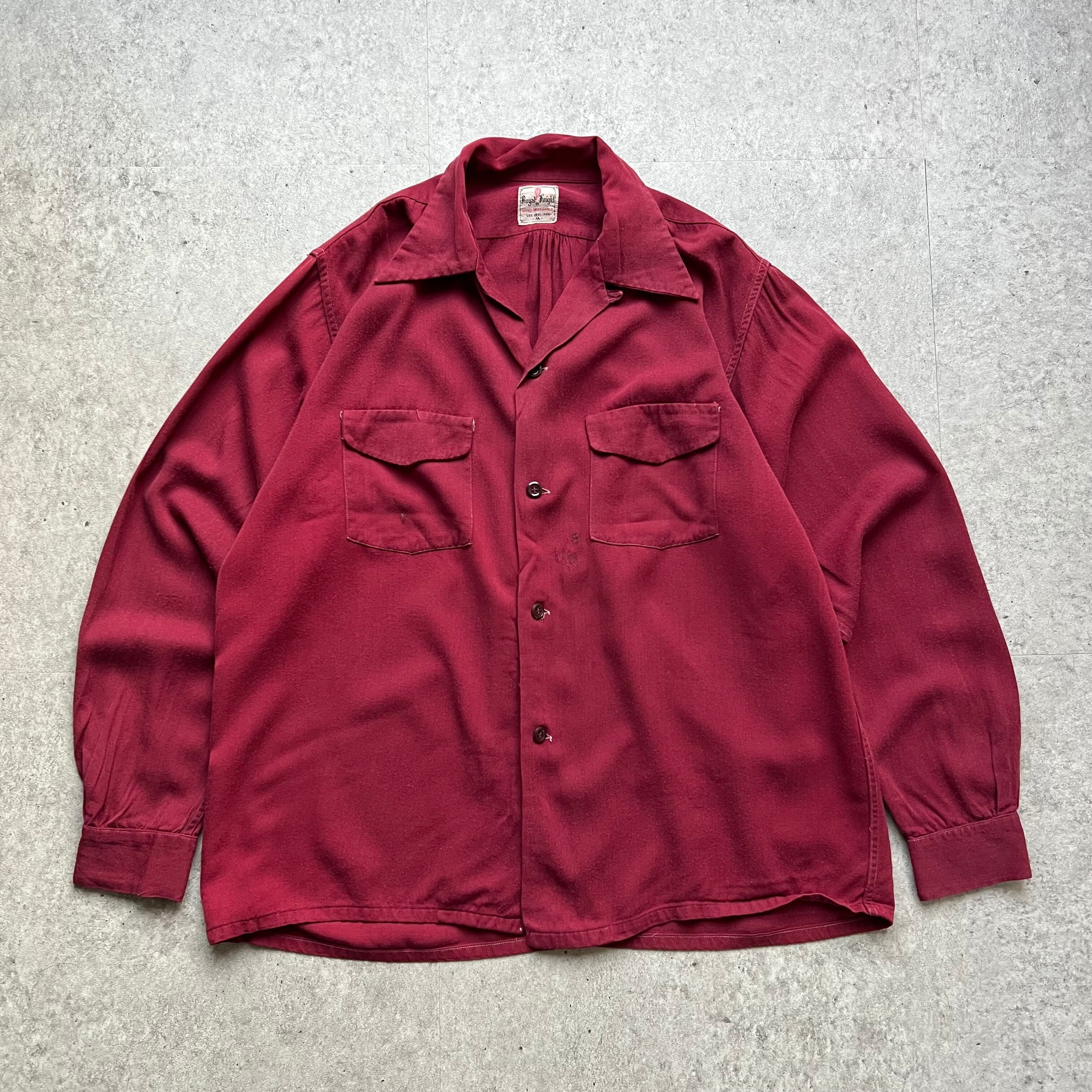 50sNATNAST ナットナスト ボーリングシャツ チェーンステッチ USA製 50s 