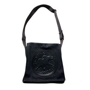 HUNTING WORLD denim flap shoulder bag