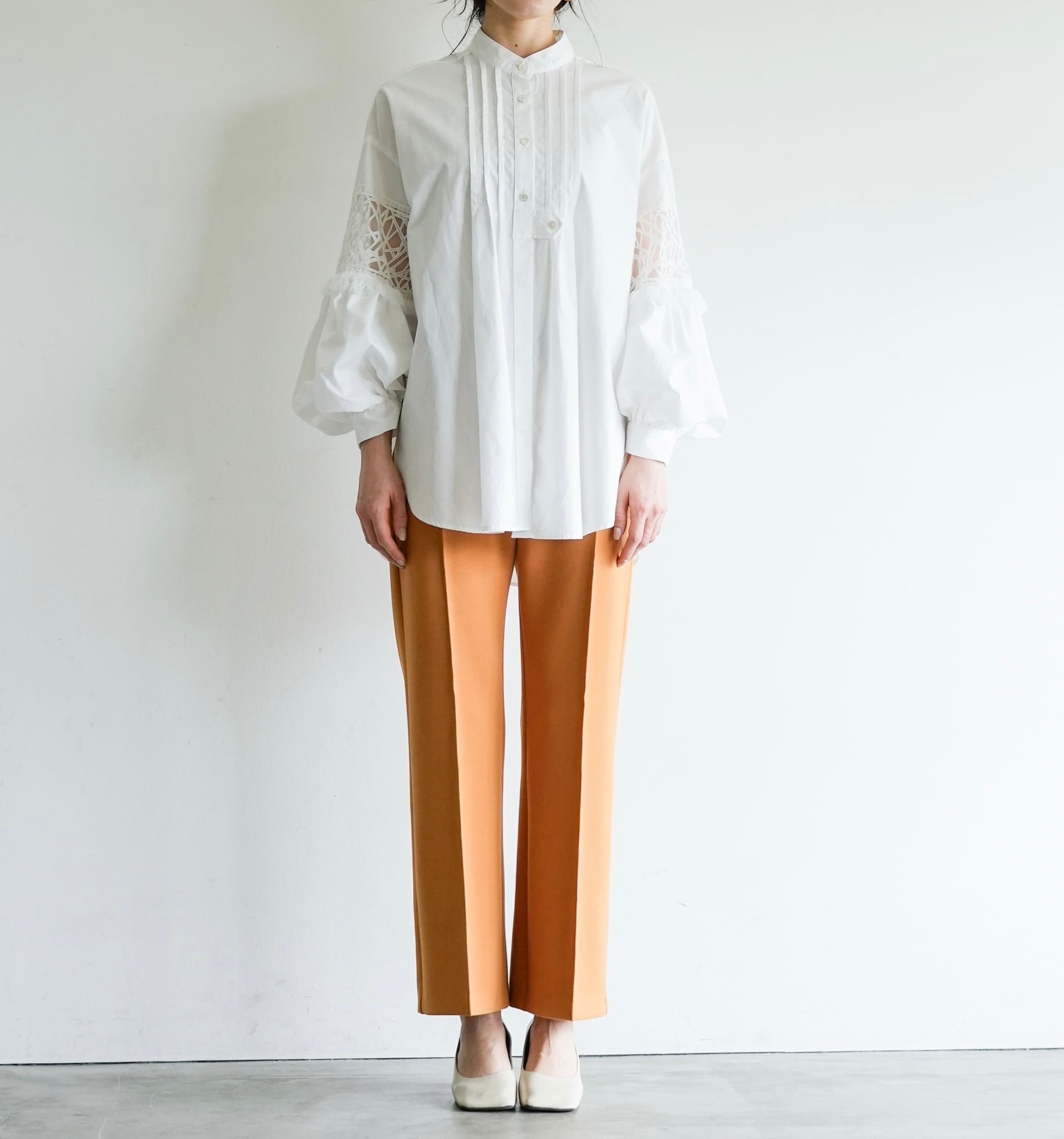 フリンジレーススリーブブラウス #Lallia Mu ラリアムー | Favorinico 