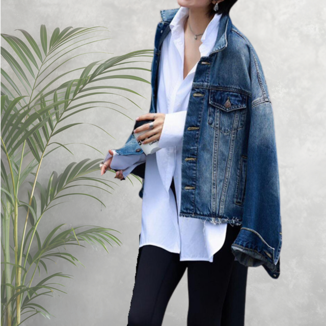 ゆるシルエットデニムジャケット0010