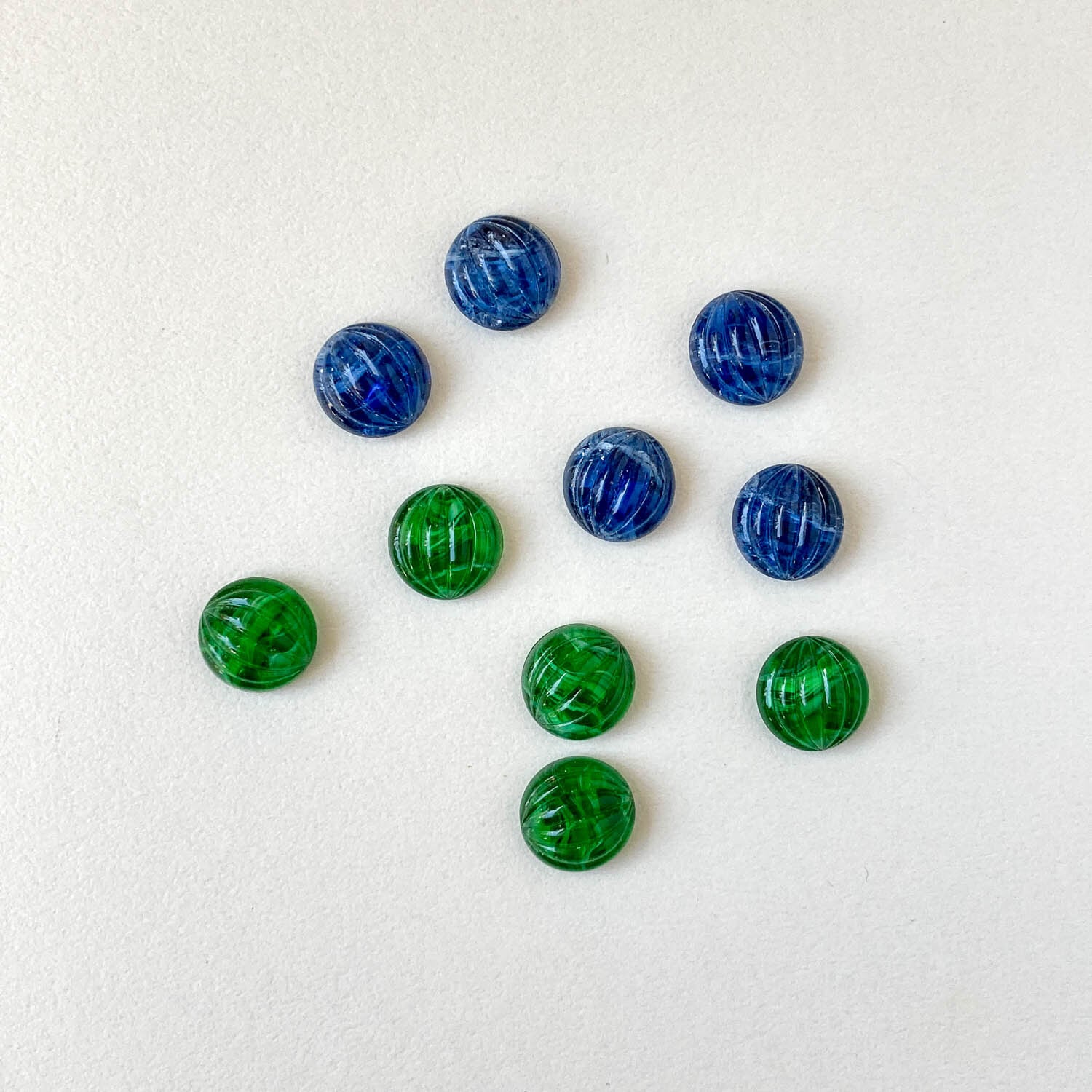 マーブルキャンディー チェコガラスカボション