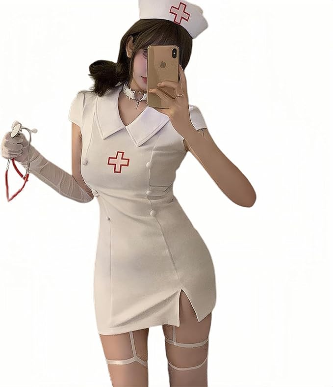 SENMHS] ナース服 ナース コスプレ セクシー 白衣の天使 メイド 可愛い