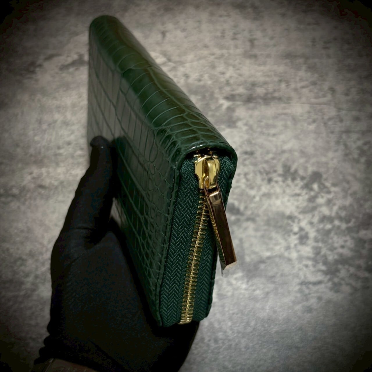 クロコダイル ラウンドファイスナー メンズ財布 レディス財布 大容量