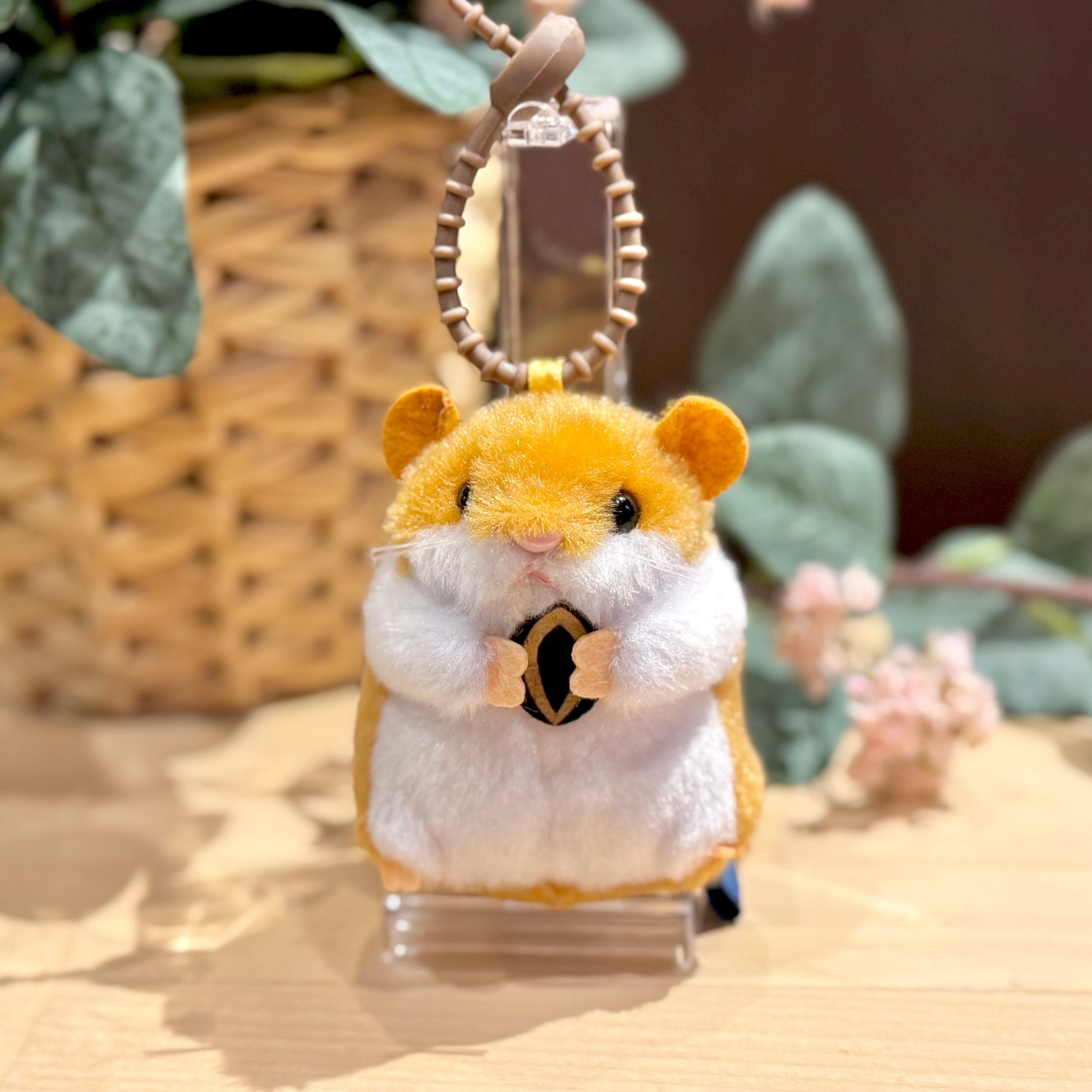 ハムスターキーホルダー　　ハムスターアクセサリー　　かわいいキーホルダー ベイビーパレットハムスター キーホルダー レッドブラウン | 円山裏
