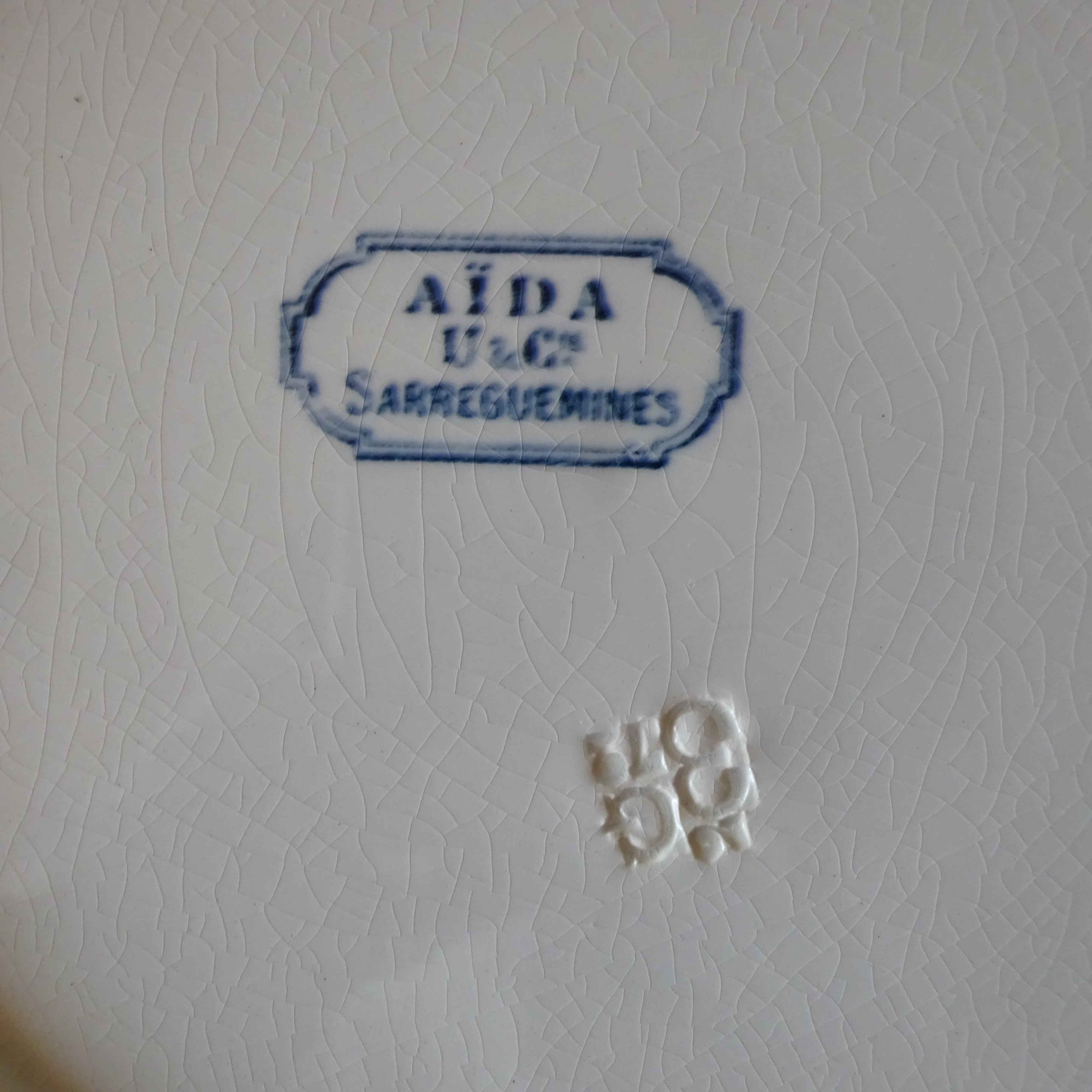 【 Nouveauté 】☆U & C SARREGUEMINES modèle《AÏDA》assiette plate (E)