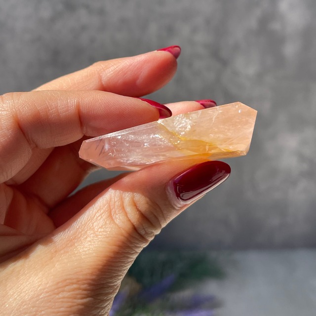 ブラジル・バイーア州産【ゴールデンヒーラー＆ローズクォーツ】フリーフォーム ⑪ 鉱物 天然石 パワーストーン