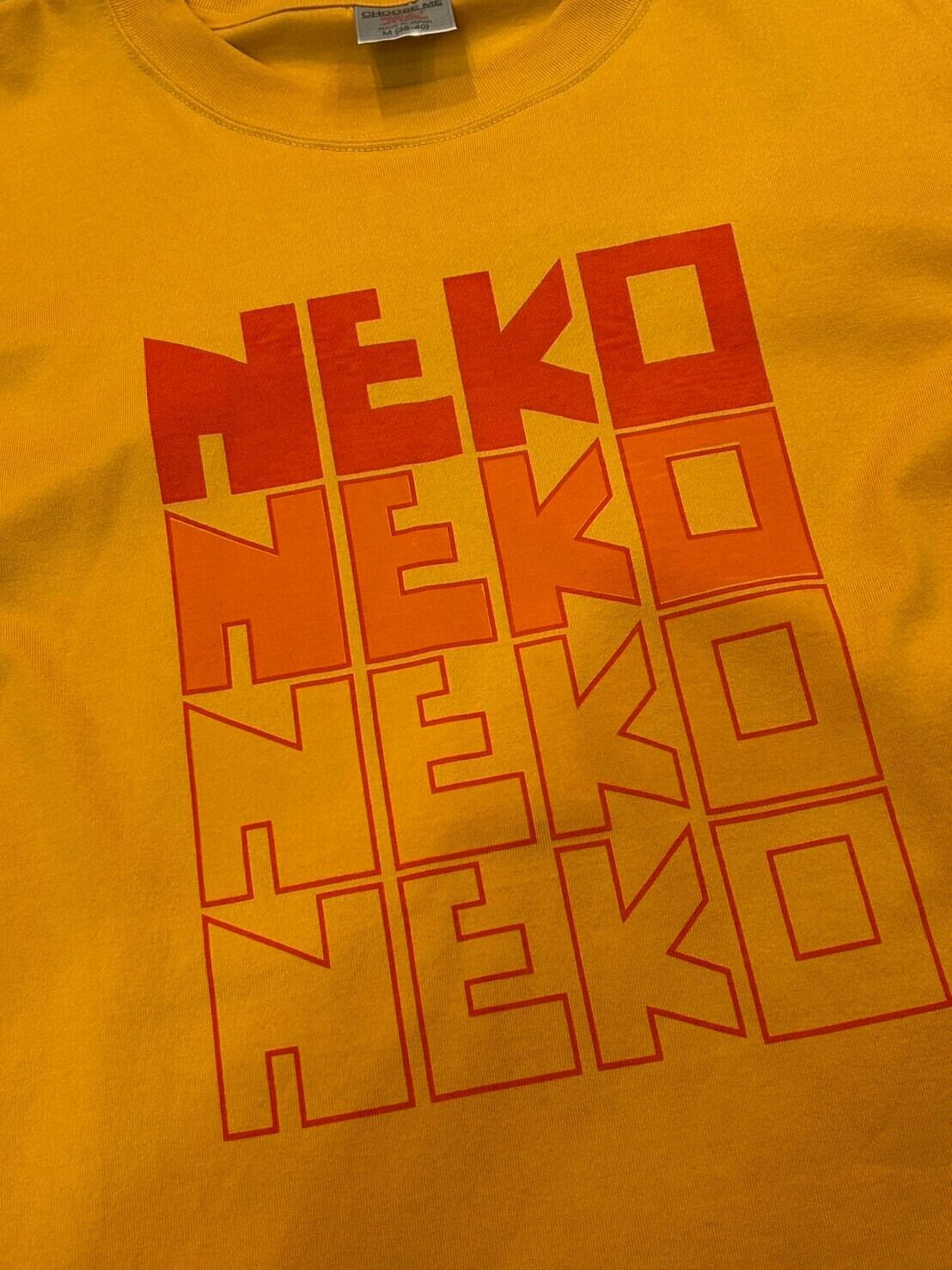 CHOOSE ME NEKO 手刷りプリントT-SHIRT | vintage clothing twoface