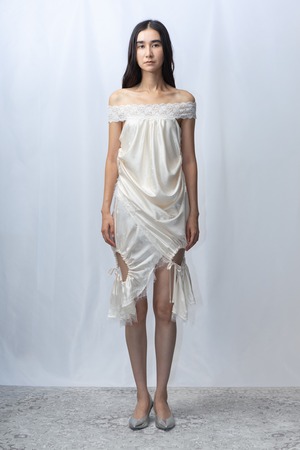 curtain draping dress&skirt - OFF WHITE (Limited 3pcs)