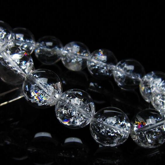 アイリスクォーツ 水晶 ブレスレット 16mm 一点物 おまかせ便 111-35476