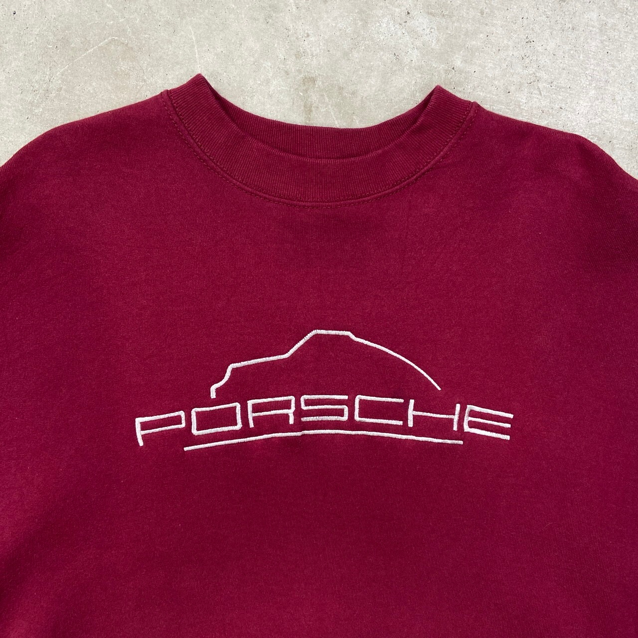90年代 USA製 PORSCHE ポルシェ スウェットシャツ 企業ロゴ刺繍 メンズ