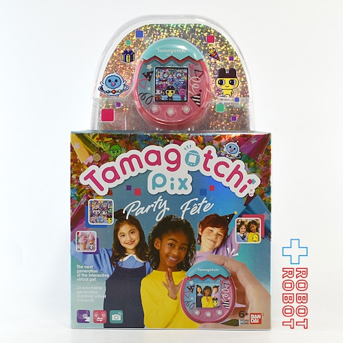 ●バンダイ US版 たまごっちピックス パーティー Tamagotchi Pix Party Fete カンフェティ ピンク