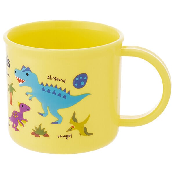 抗菌 恐竜プラコップ 200ml ディノサウルスピクチャ | 食洗機・電子レンジ対応 幼稚園 保育園 うがいカップ