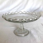 ガラスのフルーツスタンド　コンポート　コンポティエ（花） 11TWl11