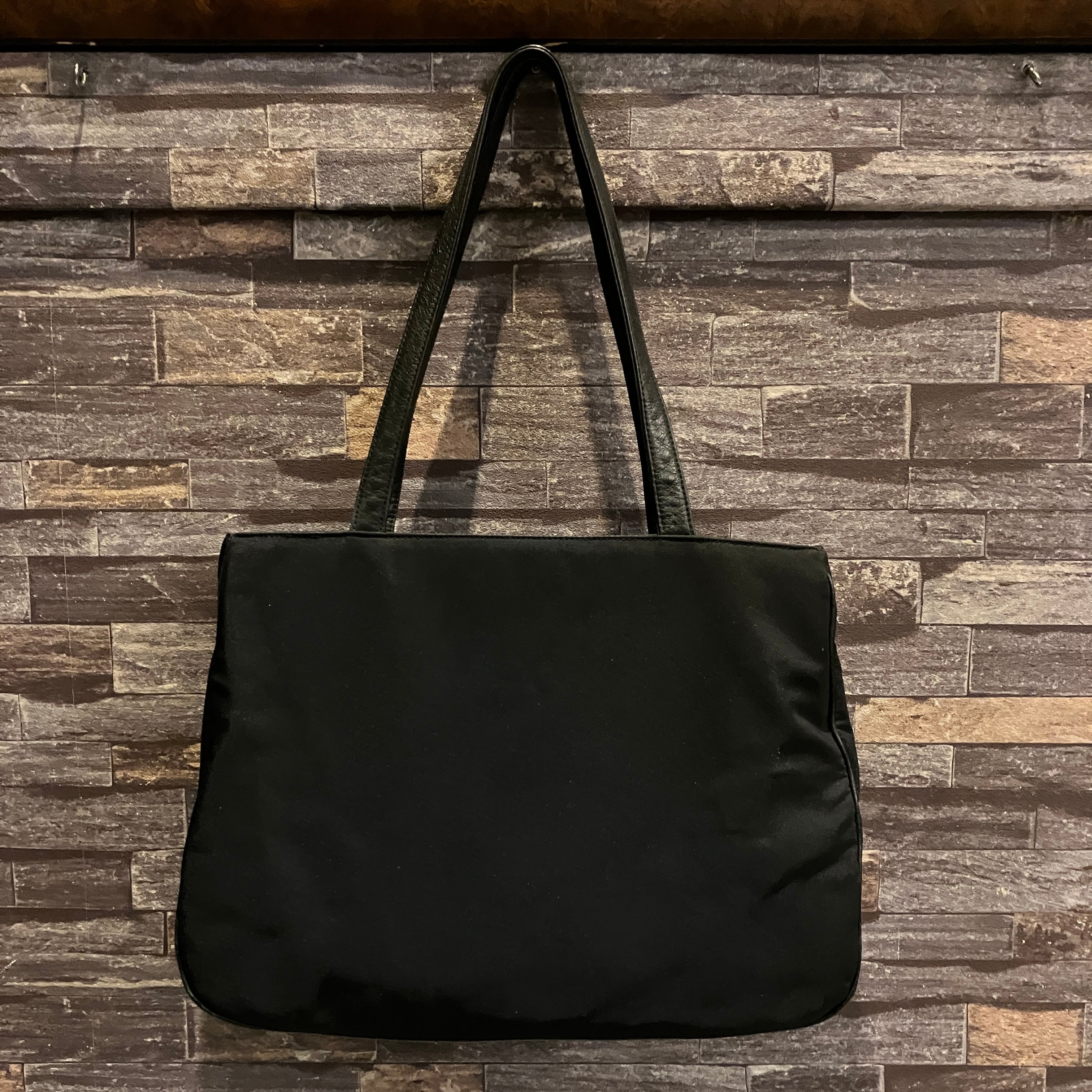 RALPH LAUREN NYLON/LEATHER TOTE BAG BLACK | safarionline