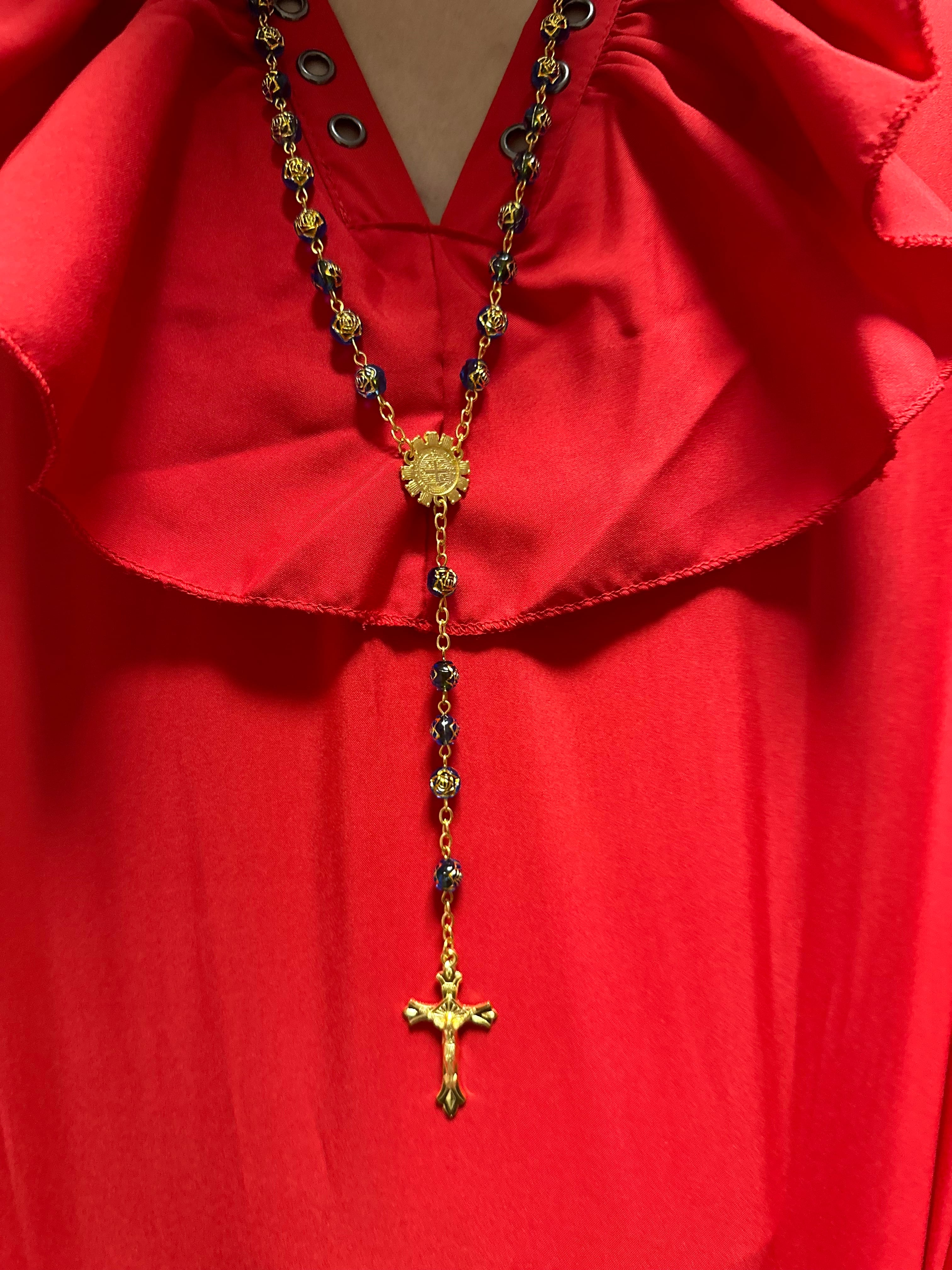 JOKER　＿＿＿＿＿銀線細工 ロザリオ フィリグリー十字架 /K082 Amazon | Dicksons マドンナ 十字架 ピンクパールガラスビーズ