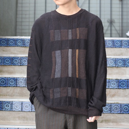 USA VINTAGE D'Avila PATTERNED DESIGN KNIT/アメリカ古着柄デザインニット