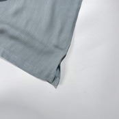 新品 タグ付き RAIKA STYLE ライカスタイル 織柄 レーヨン混 長袖シャツ 46/ブルーグレー系 メンズ