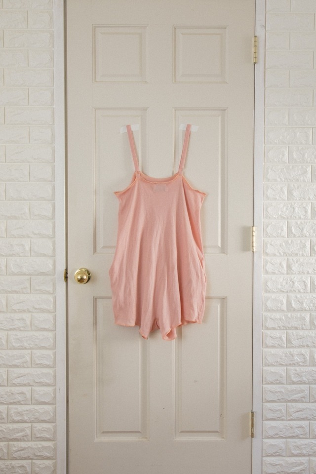 knit rompers/pink
