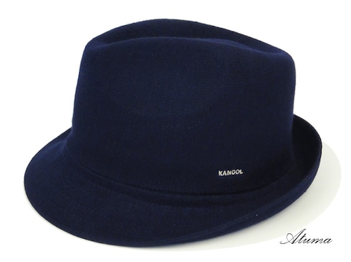 KANGOL・カンゴール/ Bamboo Arnold Trilby （ネイビー） ［メッシュ・中折れハット］