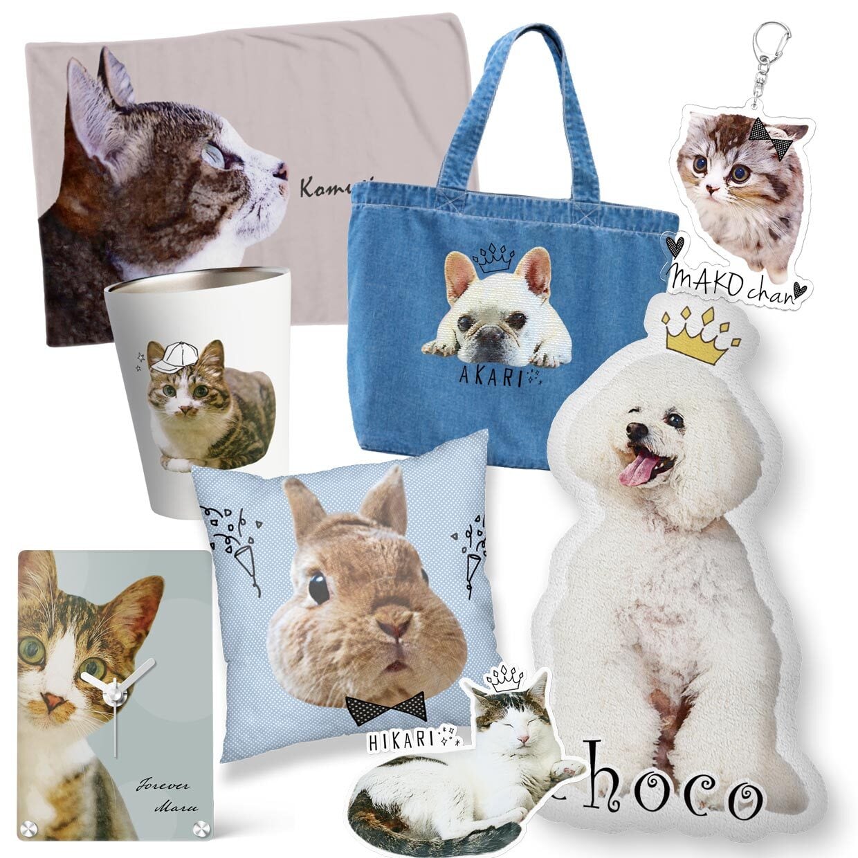 オーダーページ 260 ハンカチ 花bagわんこ柄 1/15 ハンドメイド