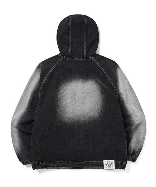 ☆ENHYPEN ジョンウォン 着用！！【WKNDRS】BRUSH DENIM HOODIE ZIPUP