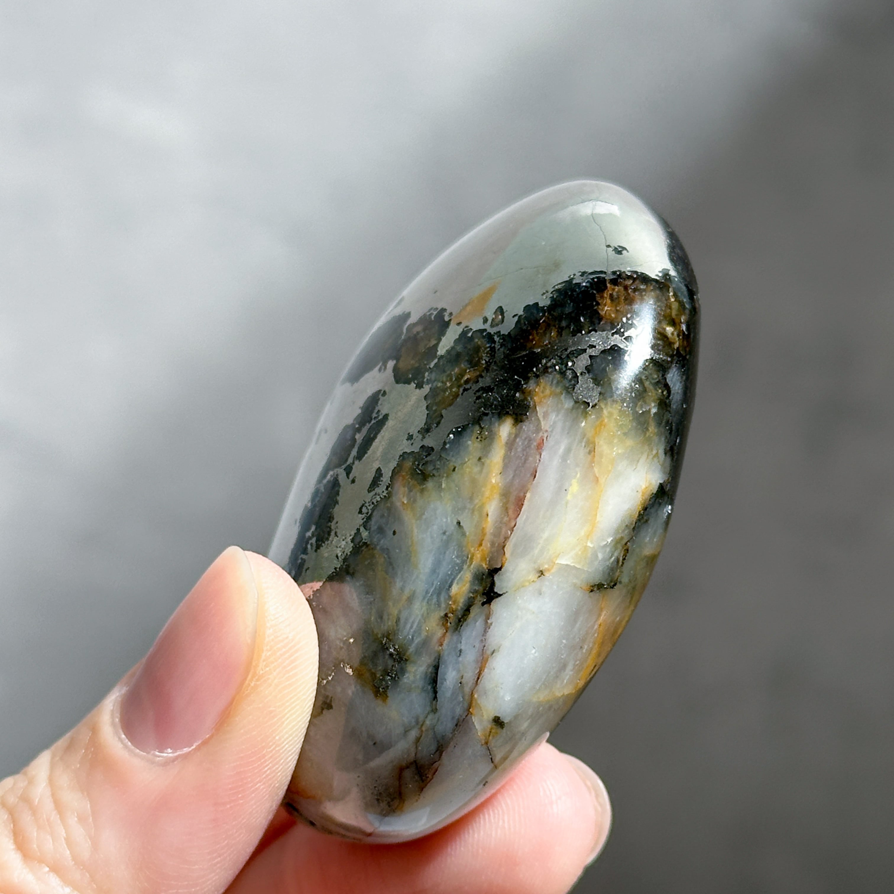 パイライト with クォーツ パーム24 ◇Pyrite with Quartz◇天然石