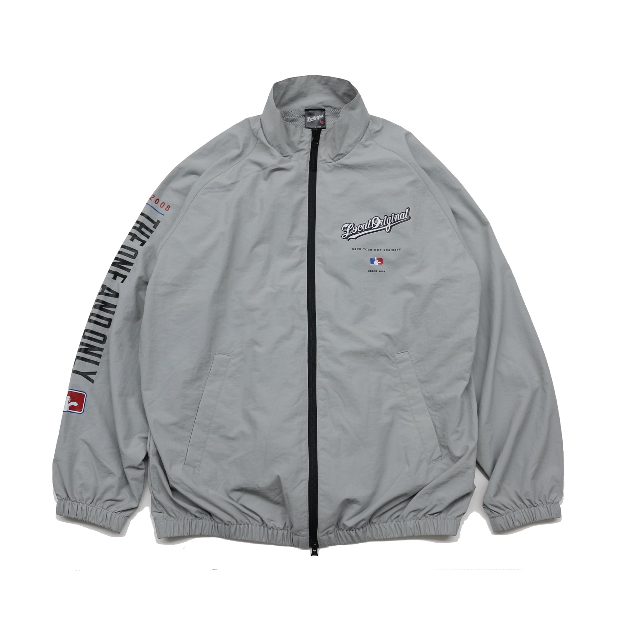 BB LOGO- Nylon fat jacket / Gray | LOCAL ALL DAY