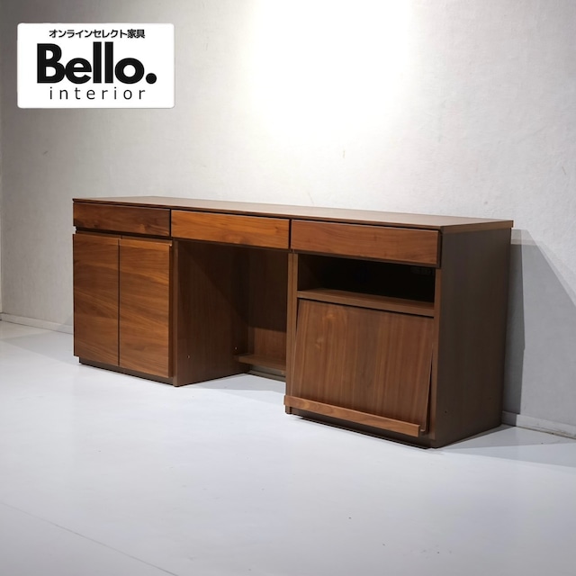 高野木工 ASTER アスター システムデスク サイドボード 多収納 ワークデスク 机 作業台 ウォールナット ヴィンテージ ホテルライク 和モダン