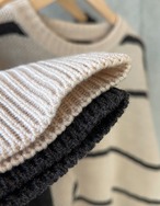 【SALE】Back-open over-size Knit_2colorsのみ