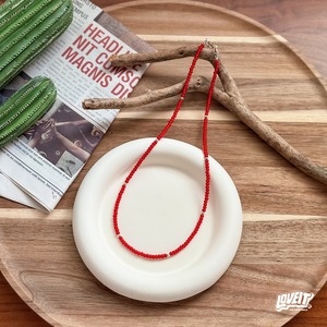 レイヤード カラービーズネックレス【 EXCLUSIVE 】