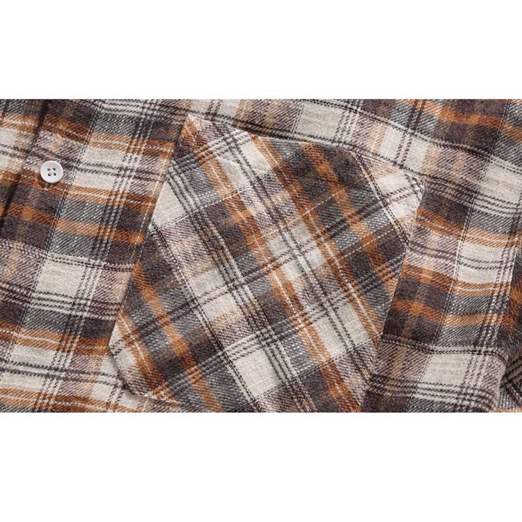 ★VINTAGE COLORBLOCK PLAID SHIRT　　　A0760