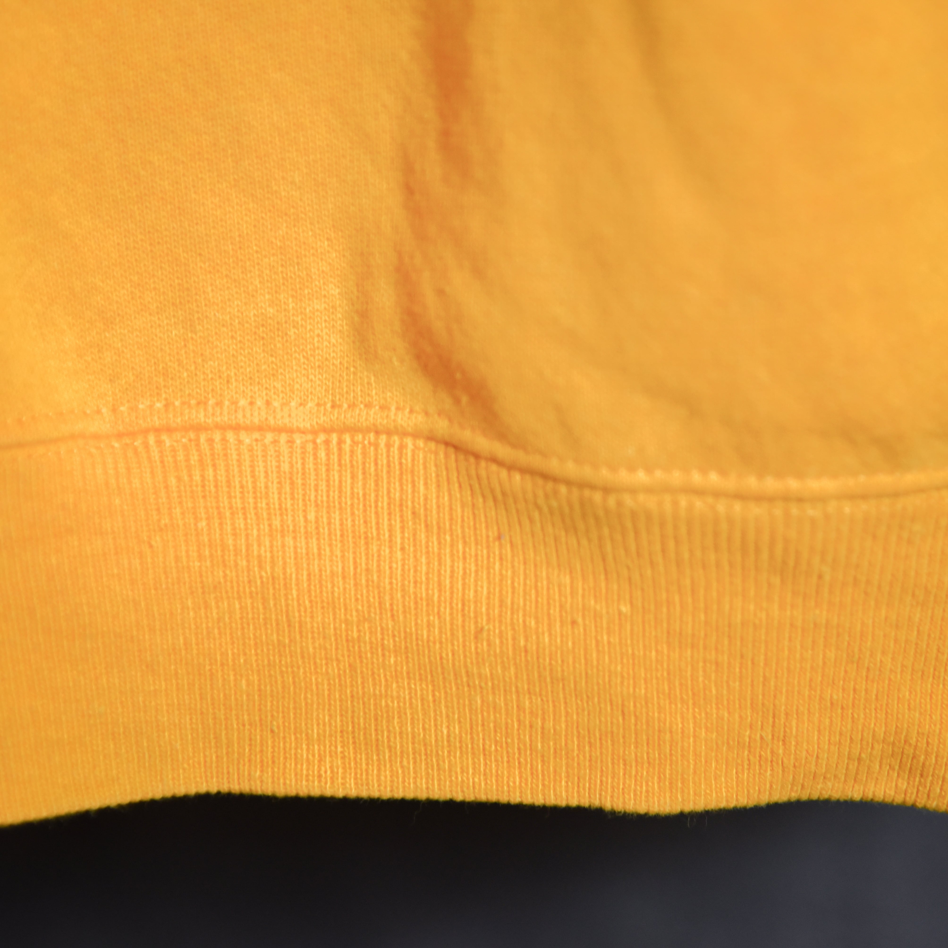 80s HANES THE FED Crew Neck Sweat Made in USA Yellow ヘインズ 企業