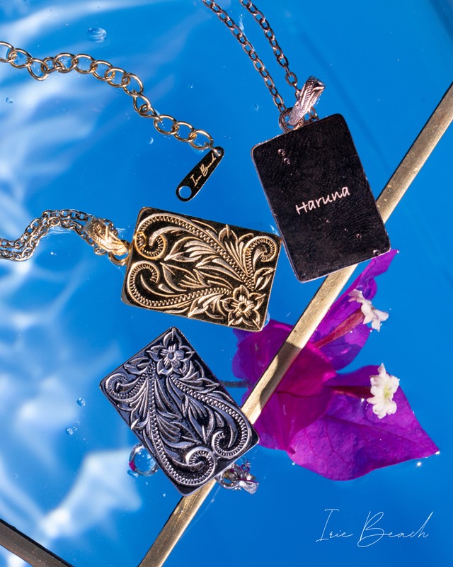 【受注生産】plate necklace (裏面名入れオーダー)