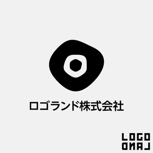 ロゴマークデザイン - 花を大きな筆で描いたような優しさを表現した柔らかいカーブが印象的なデザインのロゴ