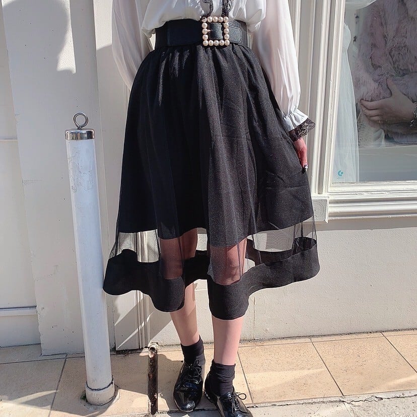 【タグ付き】チュールレイヤードスカート【And Couture 】