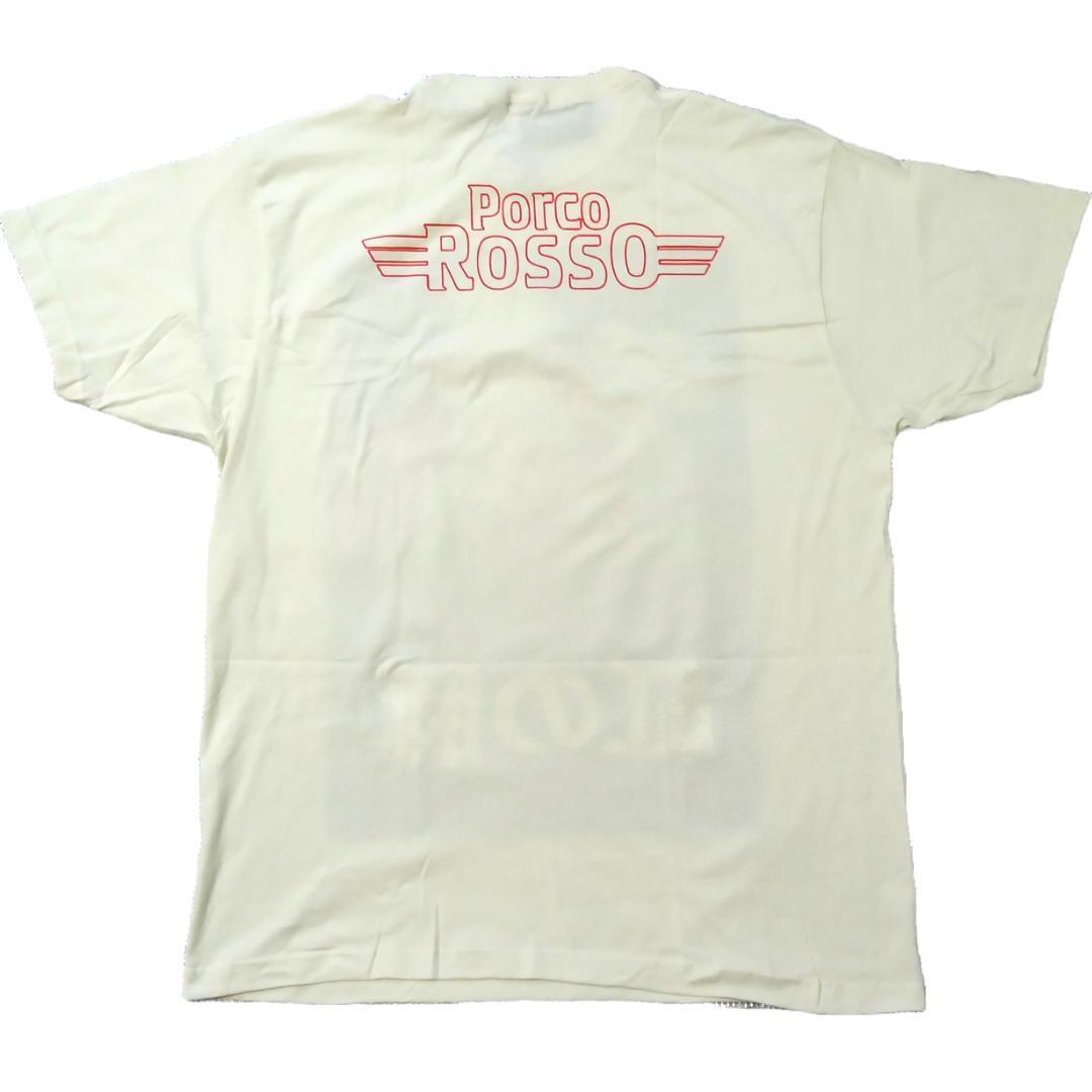 紅の豚 Tシャツ XLサイズ アイボリー ジブリ 映画 ムービーT アニメT 