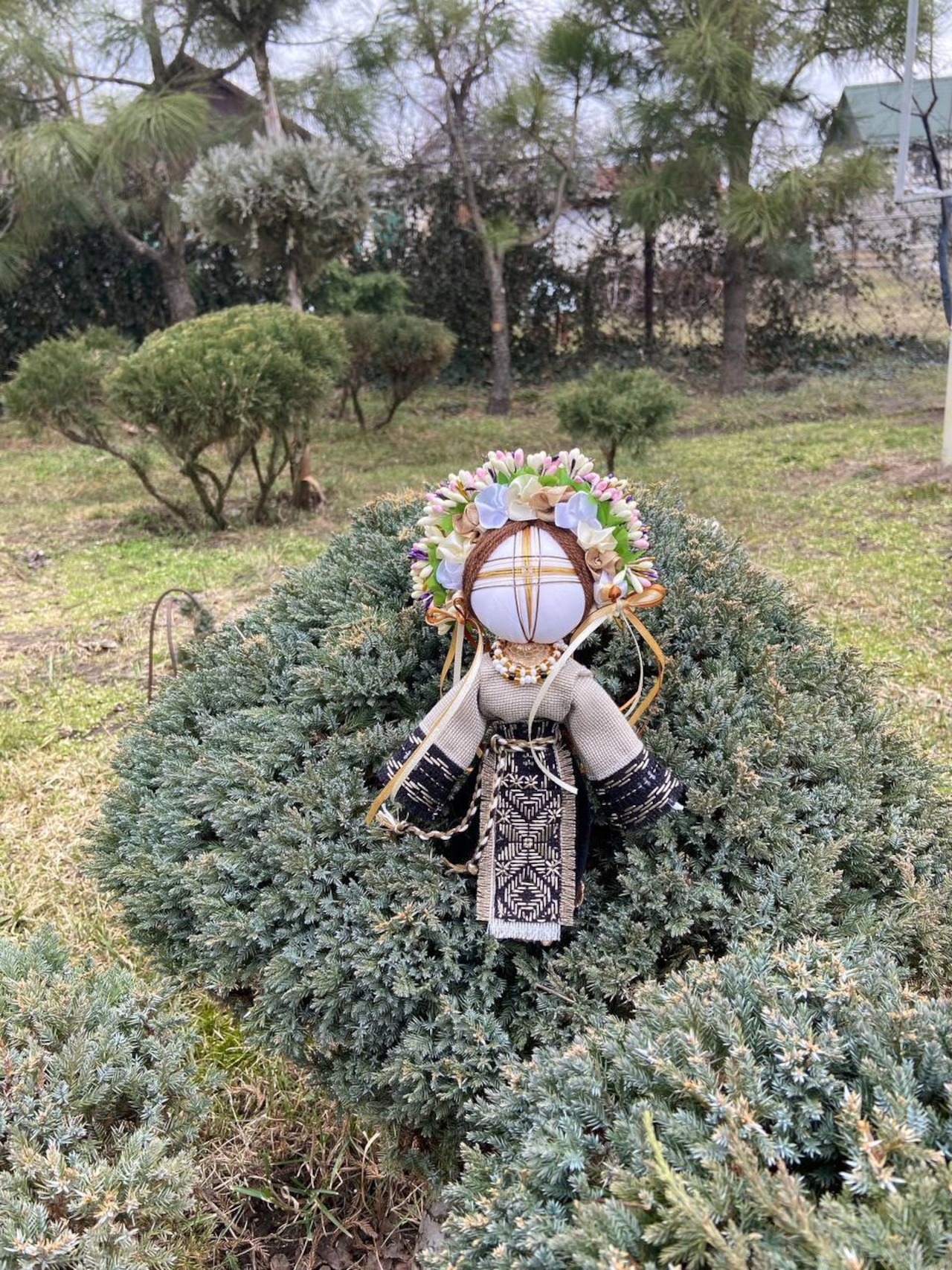 UA.Designer手作りモタンカ 25cm（ウクライナの御守り） - 11