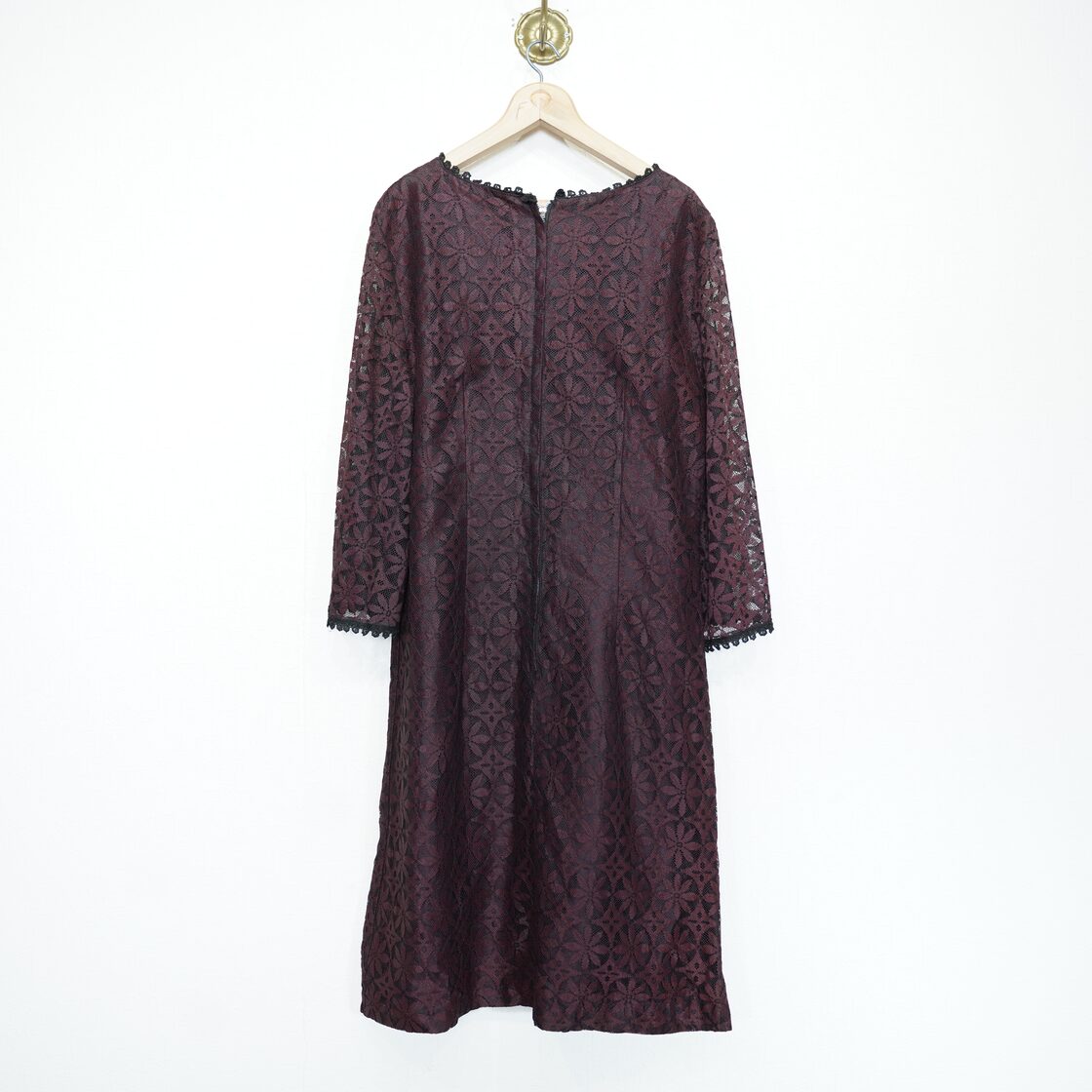 EU VINTAGE LACE EMBROIDERY DESIGN DRESS ONE PIECE/ヨーロッパ古着 