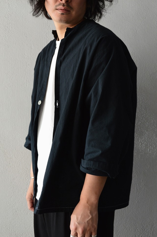 VENTITANK PROJECT CZECH SLOVAKIA 1970's SARGICAL HANTEN COSTOM SHIRT DYED BLACK DEAD STOCK チェコスロバキア サージカルハンテンシャツ