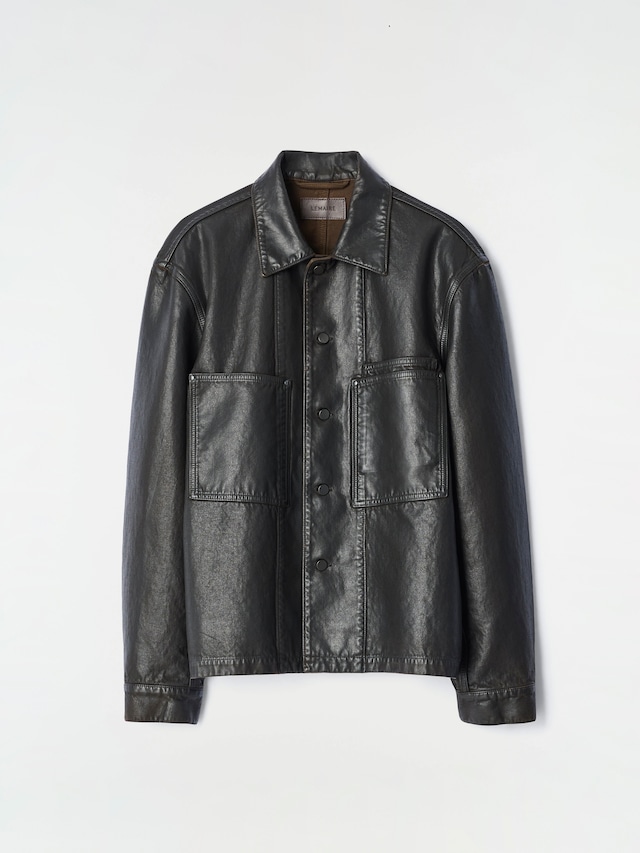 LEMAIRE WORKWEAR OVERSHIRT LICORICE SH1309 LD1083