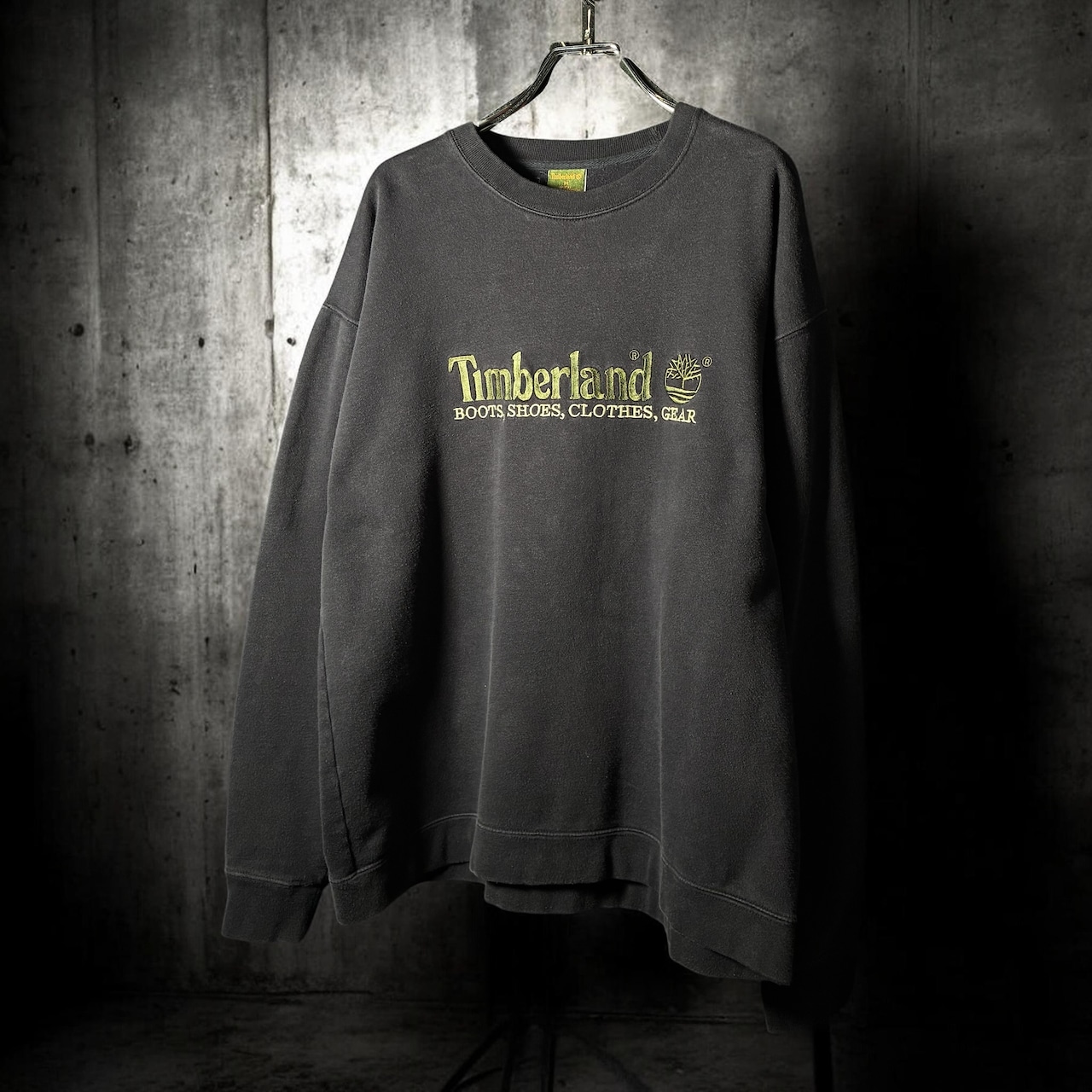 90s Timberland 刺繍スウェット ネイビー ティンバーランド