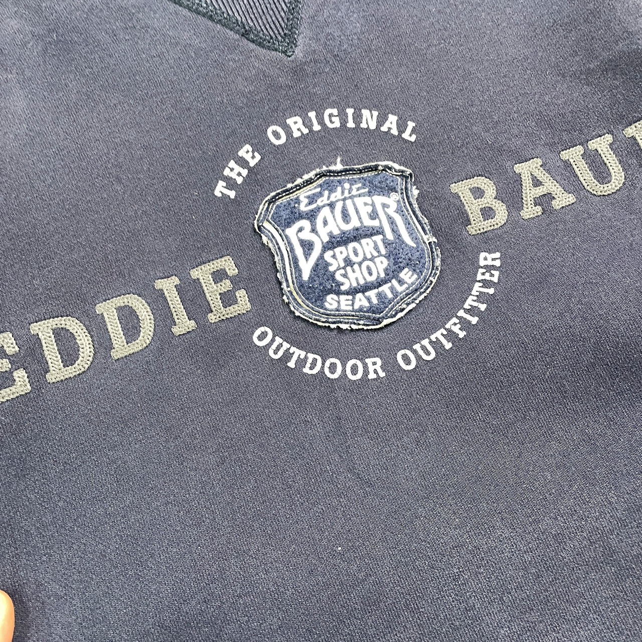 Eddie Bauer エディーバウアー ブランドロゴワッペン スウェットシャツ 