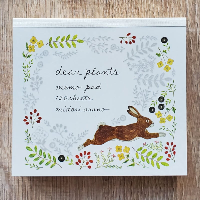 浅野みどり メモ帳 ブロックメモ dear plants | hacohalu 紙雑貨・文具
