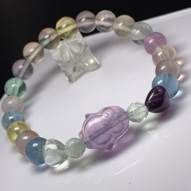 D14ペンギンフローライトデザインブレスレット