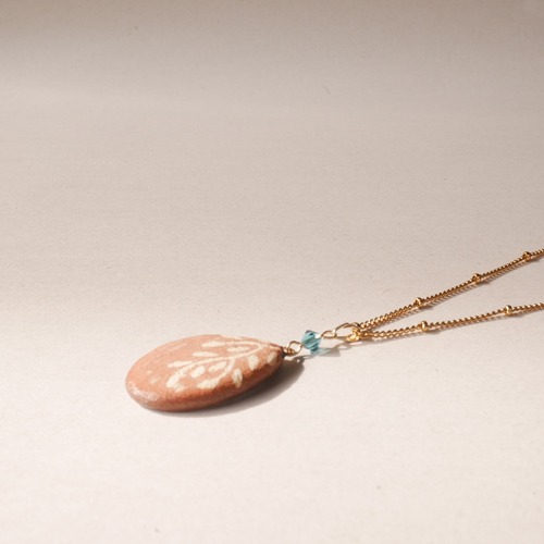 陶器ネックレス  みずたまりno.10 しずく