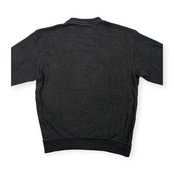 adabat アダバット BIG柄入り トレーナー シャツ サイズ 50 /チャコールグレー系×パープル/ゴルフ/ワールド/日本製/メンズ