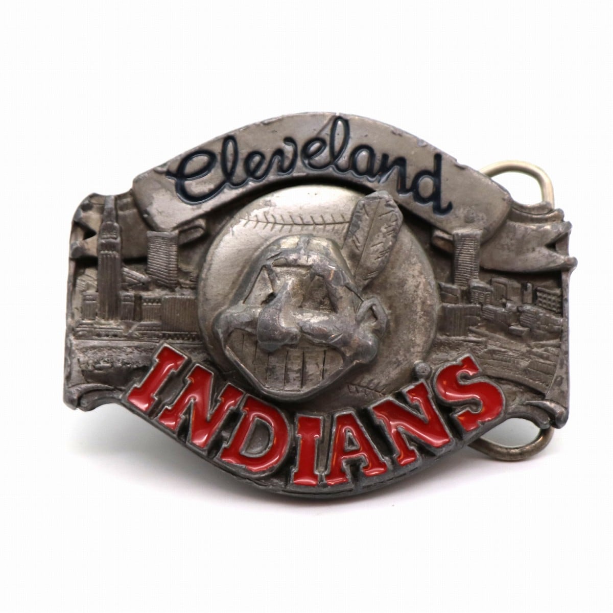 MLB・インディアンズ・ベルト バックル・10,000個限定品・1988年製 