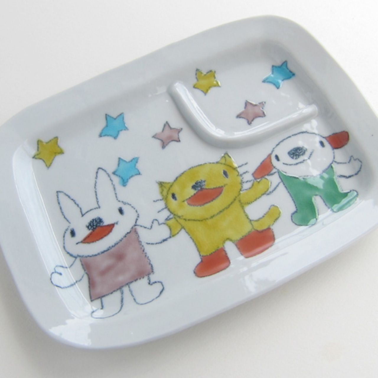 村田菜穂美作　ランチプレート　「クレパス みんなおともだち」［2104130000096］