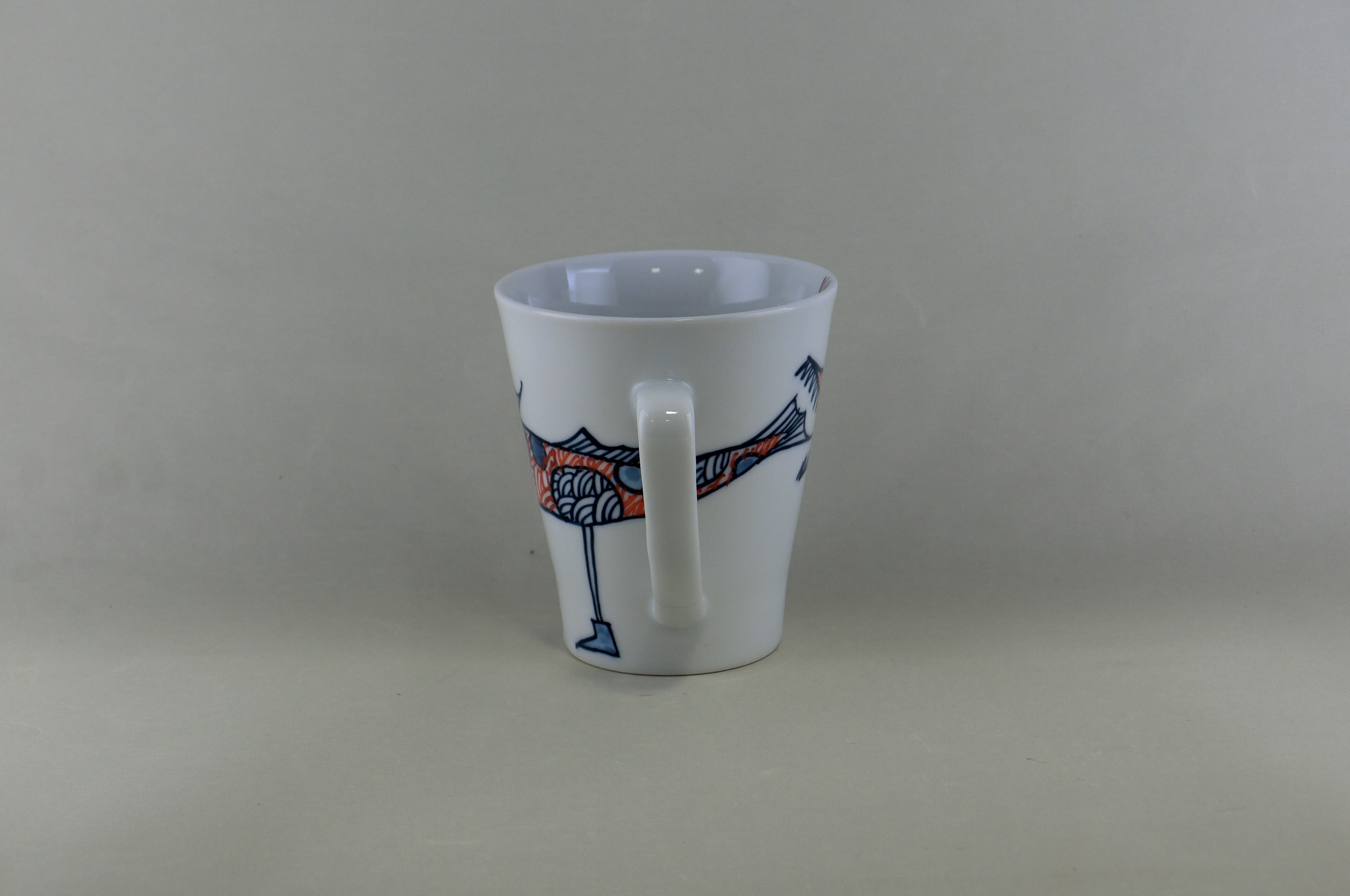 変魚シリーズ　マグカップ（赤）